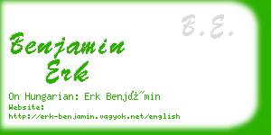 benjamin erk business card